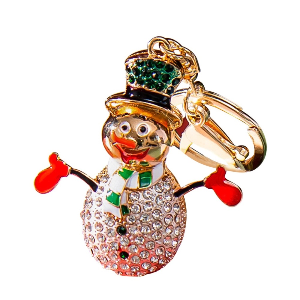 Snowman bag charm